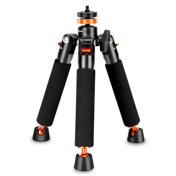 Koolehaoda A3 Mini Stativ mit 1/4" und 3/8" Schraubhalterung, Universal