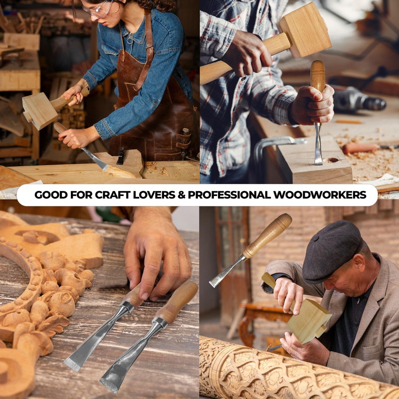 Generic Wooden Mallet Upholstery Tools, Camping Mallet Nail Hammer, Straight