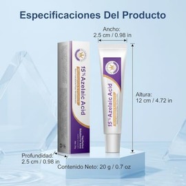 2Pzs Crema Ácido Azelaico, Suero Facial Con Ácido Azelaico Al 15%