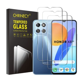 CHRINECY [Pack of 3] Screen Protector Compatible with Honor X8 5G / Honor X6, 9H Hardness, Anti-Scratch, HD Clear Screen Protector, Bubble-Free, Anti-Oil, Ultra Resistant
