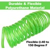 EADUTY Heavy Duty Polyurethane Recoil Air Hose 1/4 in x