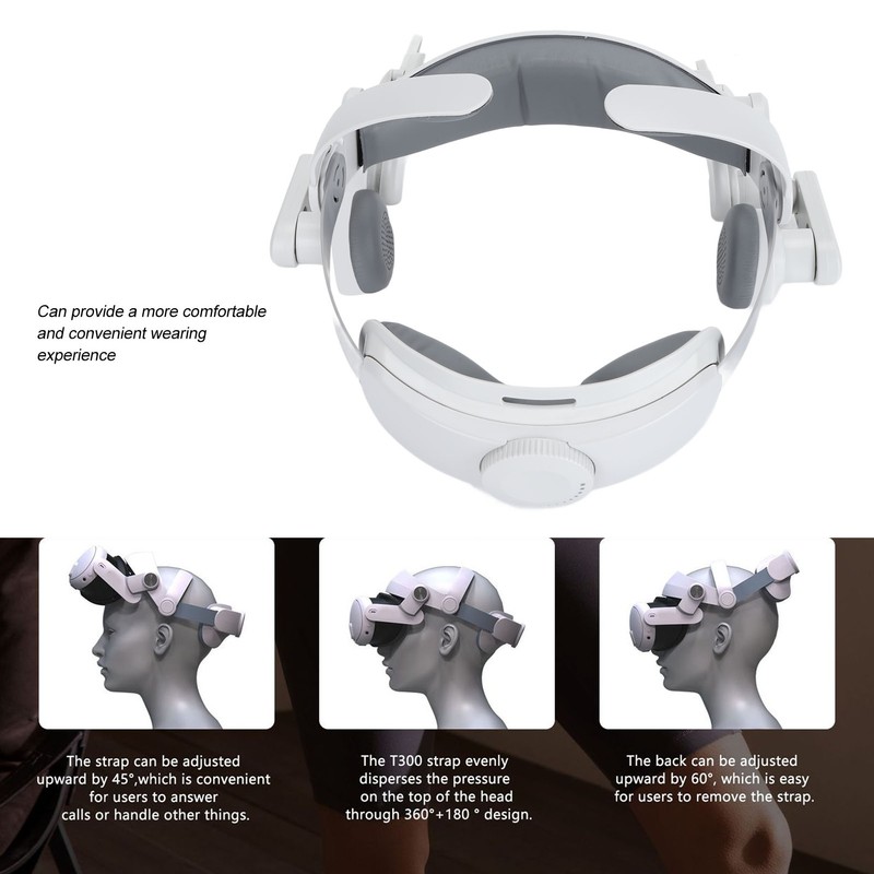 VR Head Strap Adjustable Angle Replacement Soft Lightweight VR Headset