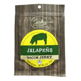 Jalapeno Bacon Jerky - Made with REAL Bacon and Spicy Jalapenos - World Famous, Small Batch Bacon Jerky - 1.75 oz. bag