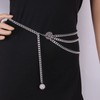 Layer Waist Chain Sunflower Chain Belet for Women Girls Multi-layer