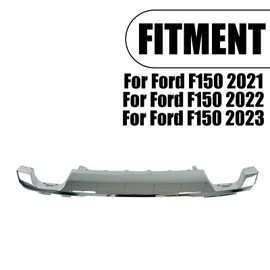 PFRREOR Front Bumper Skid Plate Lower Molding Trim Valance For Ford F150 2021 2022 2023 OE Replacemnet ML34-17F771-ACW (Chrome)