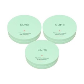 Kim Jeong-moon Aloe [Kim Jeong-moon Aloe] Cure Aqua Mild Cooling Sun Cushion 25g (SPF50) 3 pieces Ss (11729426) 1 piece / [김정문알로에] 큐어 아쿠아 마일드 쿨링 선쿠션 25g(SPF50 ) 본품 3개 Ss (11729426) 1개