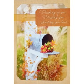 Thinking of You, Missing You, Sending You Love - Happy Thanksgiving From Across The Miles - Wishing We Could Be Together Greeting Card