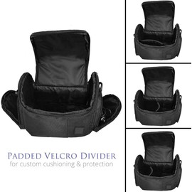 eDealz Camera Accessory Bundle Kit for Canon, Nikon, Sony, Panasonic and Olympus Digital Cameras. Bundle Includes 10 Must-Have Accessories. 60" Tripod Deluxe Carrying Case 64GB Card Starter Kit