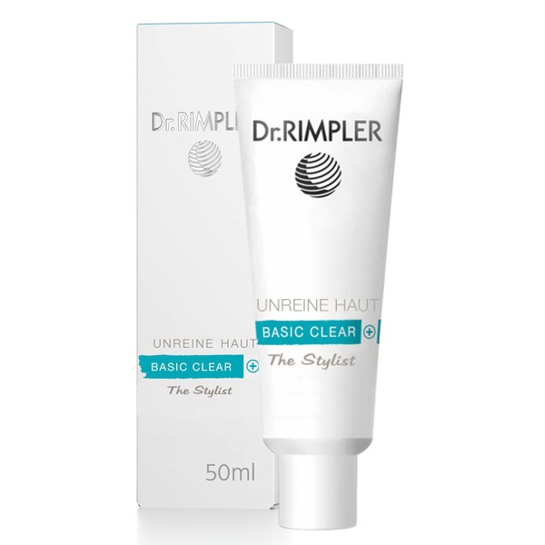 Dr. Rimpler BB-Cream für Unreine Haut"Skin Stylist Basic Clear" I Getönte Tagescreme zur Abdeckung und Linderung von Pickel, Akne, Unreinheiten, 50ml