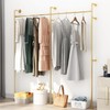 ORSENIGO Industrial Pipe Clothing Rack, Heavy Duty Clothes Rack for