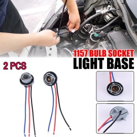 Unbranded 2PCS 1157 2357 LED Pig Tail Plug Stop Brake Turn Light Bulb Socket Harness Wire