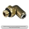 Brass Elbow Studs Metric Push-in Air Brake M22X1.5, 12MM Pack