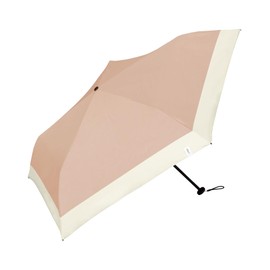 [2024] Wpc. Parasol Folding Umbrella, Basic Slim Parasol, Dusty Pink x Off, 100% Light Shielding Rate, 100% UV Protection, UPF50+, Rain or Shine, 19.7 inches (50 cm), Ribs, 19.7 inches (50 cm),