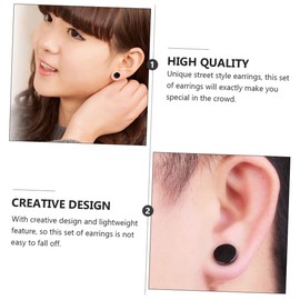 FOMIYES Pcs Men's Earring Set Fashionable Silver Helix and Steel Hoop Earrings for Fashion