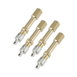 A ABSOPRO 4pcs 50mm/1.97" Auto Tire Valve Stem Air Inflation Extension Adaptor Item Replacement