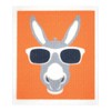 Retro Kitchen Compostable Sponge Cloth - Donkey, 1 Cloth