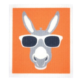 Retro Kitchen Compostable Sponge Cloth - Donkey, 1 Cloth