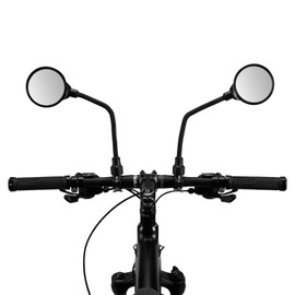 ROCKBROS Bike Mirror Handlebar Mount 360°Rotatable Adjustable Bicycle Rear View Mirror HD Wide Angle Clear Acrylic Convex Safe Bike Mirror for Mountain Road Bike Electric Motorcycle