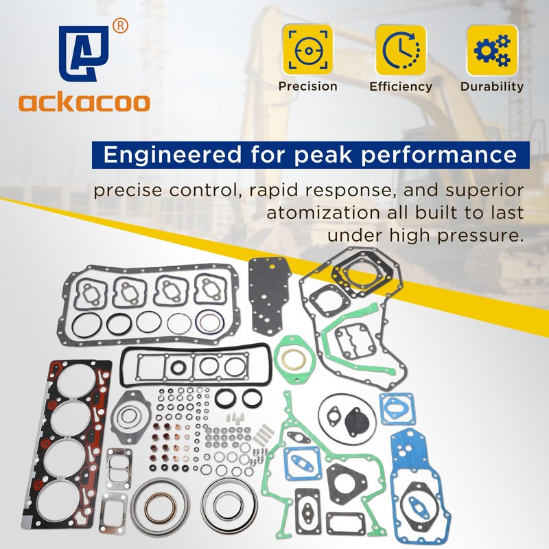 ackacoo Upper & Lower Full Gasket Set with Seals and