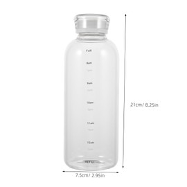 GANAZONO 1Set Capacity Portable Sports Water Bottle with Lid High Borosilicate for Outdoor Activities Gym Hiking and Daily Use Design for Easy Hydration