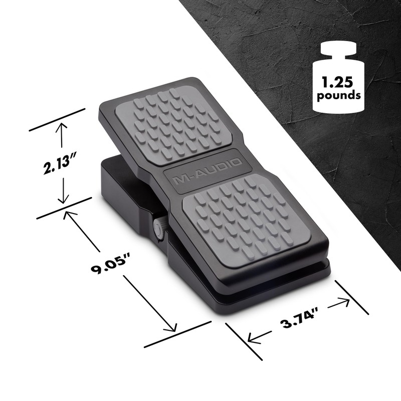 M-AUDIO EX-P Expression Pedal for Keyboards, MIDI Keyboards/Controllers and Supported