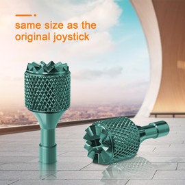 Hanatora Joysticks Stick for DJI RC,RC 2(Neo,Flip,Air 3S,Air 3,Mini 4/3 Pro,Mini 3,Mavic 3 Classic/Pro Drone Controller),Remote Control Joy Sticks Thumb Accessories (Gold&Green)