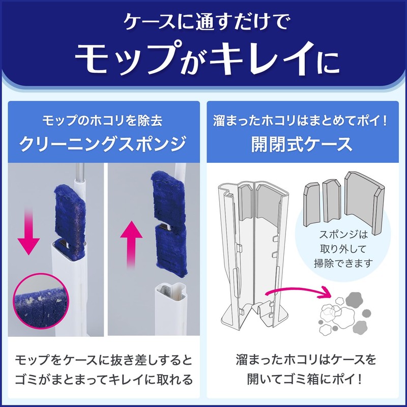 LEC Gekiochi-kun High-Density Brush Treloop (For Hardwood Floor) Reusable Dust