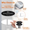 No Soliciting Sign for House 2 PCS Acrylic Set with
