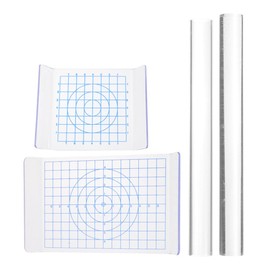 Tofficu Acrylic Sheet Backing Board with Grid 4pcs DIY Clay Rolling Rod Pottery Craft Tools for Sculpting Shaping DIY Handmade Tool Accessories