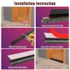 Door Draft Stopper Bottom Seal - 39" with Brush Rubber