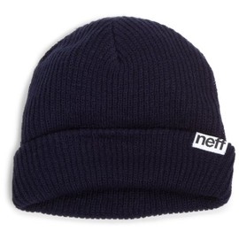 NEFF Men's fold Beanie, Navy, One Size