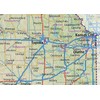 Kansas State Physical Poster Map - 16.5 x 27.5 Inches
