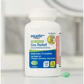 EQUATE Gas X Comparison Equate Extra Strength Gas Relief Simethicone 125mg 72 Softgels
