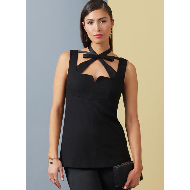 Vogue Misses' Sleeveless Top Sewing Pattern Kit, Design Code V1922,