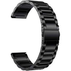 Compatible with iTouch Air 3 Bands, Giaogor Stainless Steel Metal Replacement Strap Bracelet Compatible for iTouch Air 3 / IOWODO R3Pro Straps/Popglory P22 Straps/Donerton Smartwatch Straps (Black)