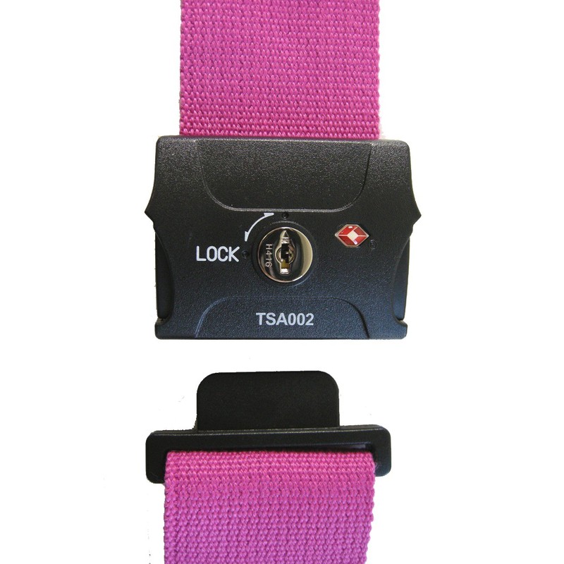 JTB with TSA Lock Suitcase Belt Pink 210010