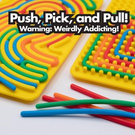 Tube Tangle! - Silicone Fidget Toys for Kids & Adults - Sensory Toys for Kids with Autism, Anxiety & ADHD - Silent Sensory Fidget Toys - Gifts for Kids and Adults - Picky Pad Screen Free Toy