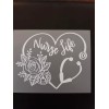 Oracal Nurse Life Heart Stethoscope Window Decal 5"x4"