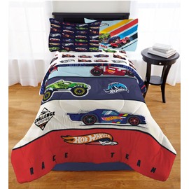 Franco Kids Hot Wheels Twin Size Comforter, Super Soft Reversible