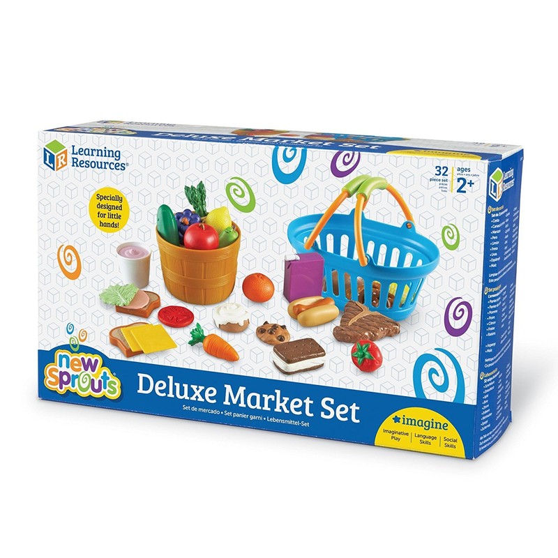 Learning Resources New Sprouts Deluxe Market Set - Pretend Play