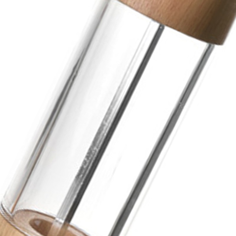 Manual Pepper Grinder Multifunctional Efficient Grinding Oak Patchwork Acrylic Pepper
