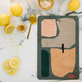 Society6 Mpgmb // Shape Study #20 Cutting Board, 16"x10.5", Multi