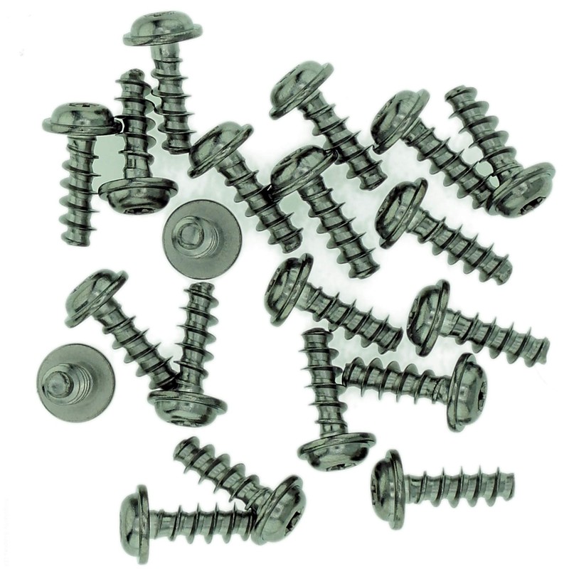D3 (3mm x 8mm) TX Pan Screws for Plastic (Flanged)