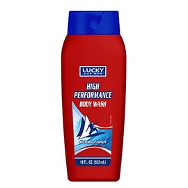 Lucky Super Soft Men's Body Wash High Performance, 18 Fluid Ounce