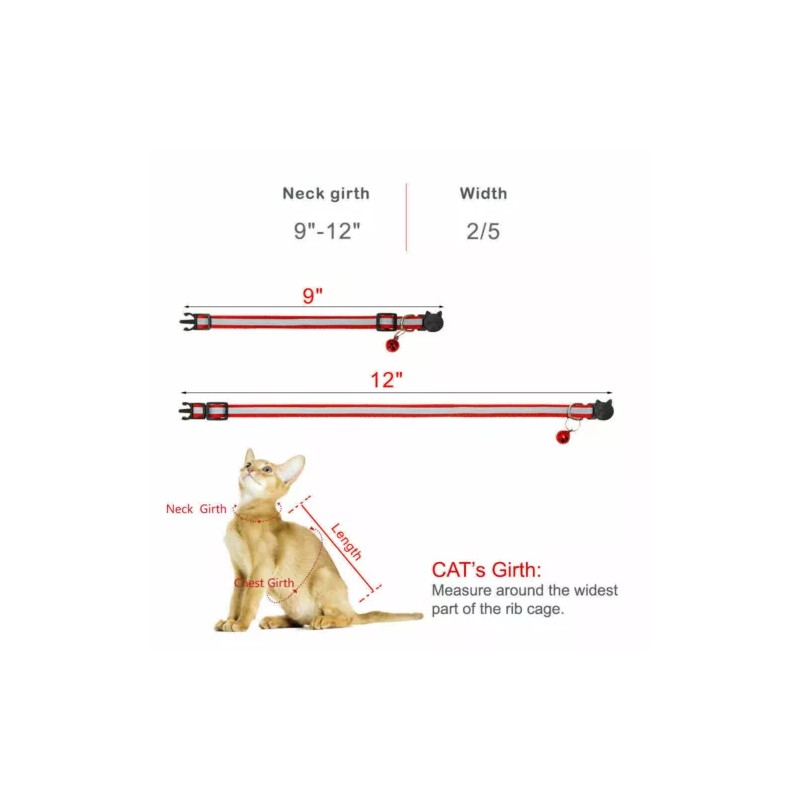 speedway Nylon Cat Cute Collar with Bell bow tie for