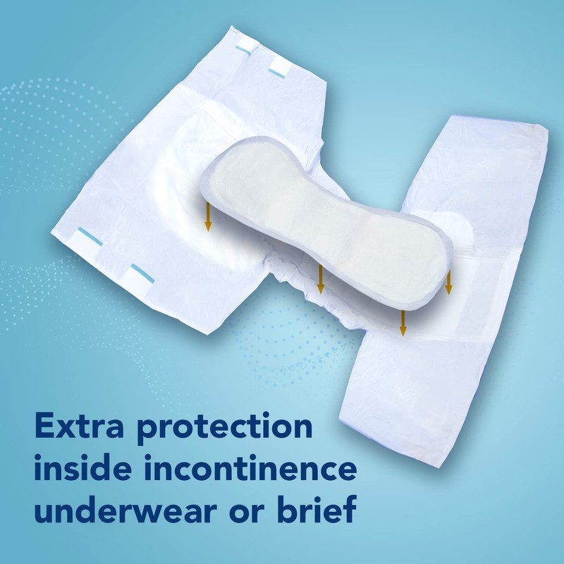 TotalDry Ultimate Overnight Booster Pads. Use with Briefs or Protective