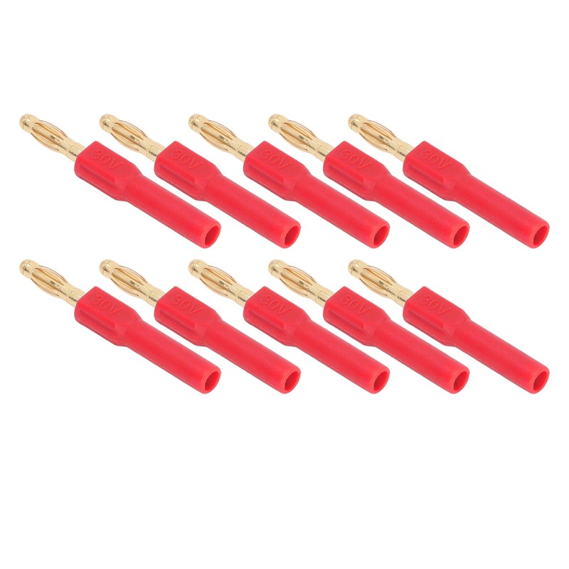 10Pcs Banana Plug 4.0mm Male to 2mm Female Connector 30V