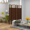 HOMCOM Panel Room Divider, 5.6 Ft Tall Folding Privacy Screen,