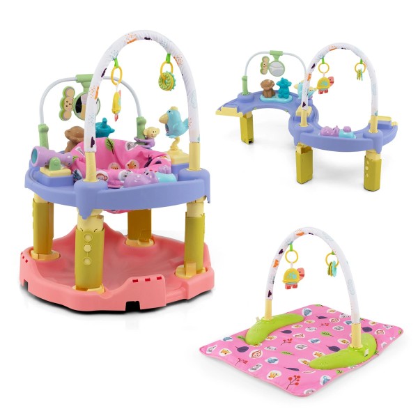 Costway 3-in-1 Baby Activity Center Toddler Bouncing Saucer Infant Fun