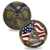 US Liberty Bell Coin Don't Tread on Me Challenge Coin